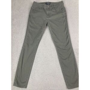 Aero Pants Olive Green Size 6 Regular High Rise Tapered‎ Cotton